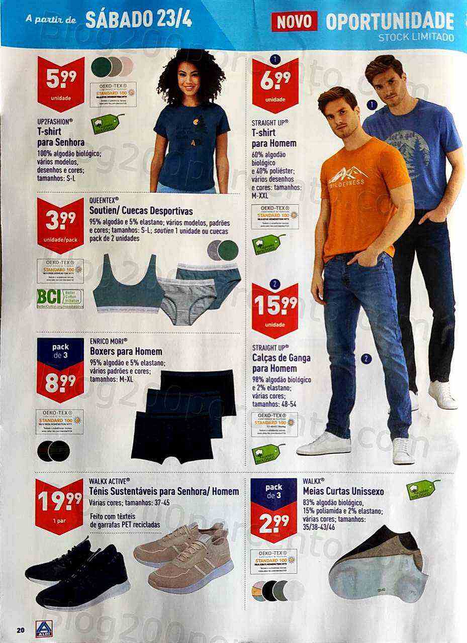 Antevisão Folheto ALDI Promoções de 20 a 26 abril