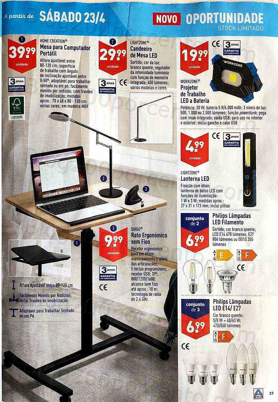 Antevisão Folheto ALDI Promoções de 20 a 26 abril