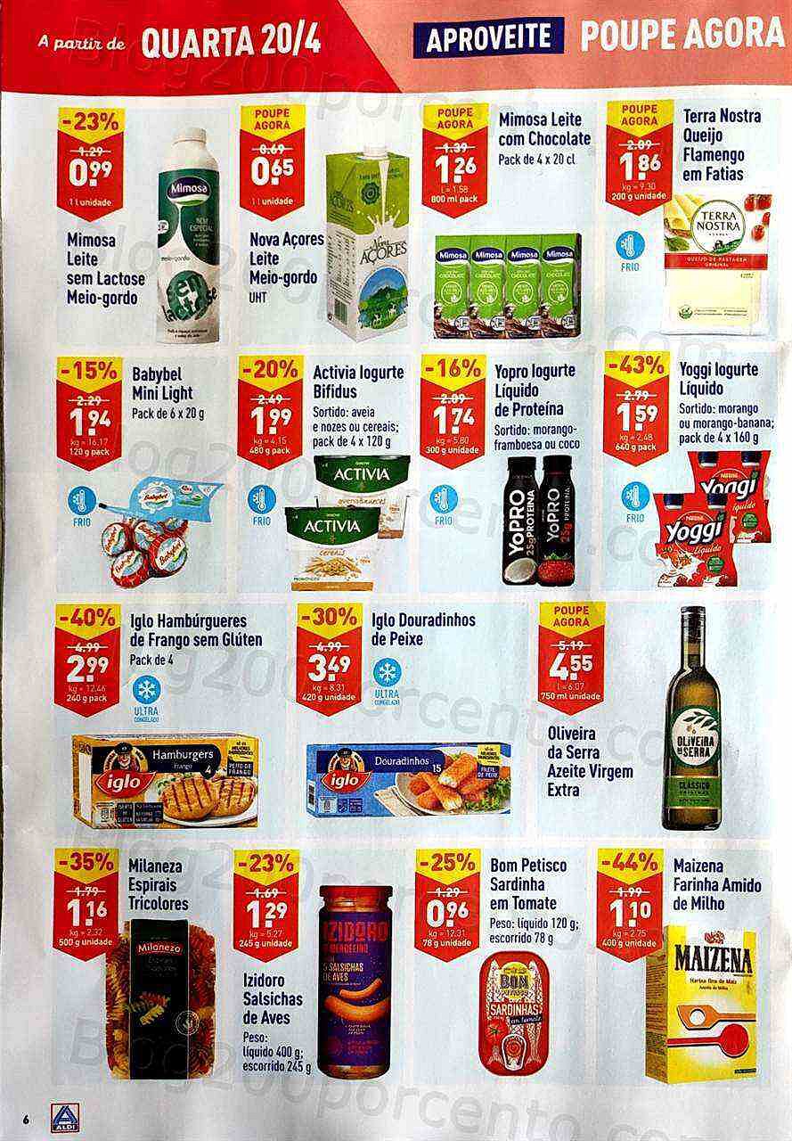 Antevisão Folheto ALDI Promoções de 20 a 26 abril