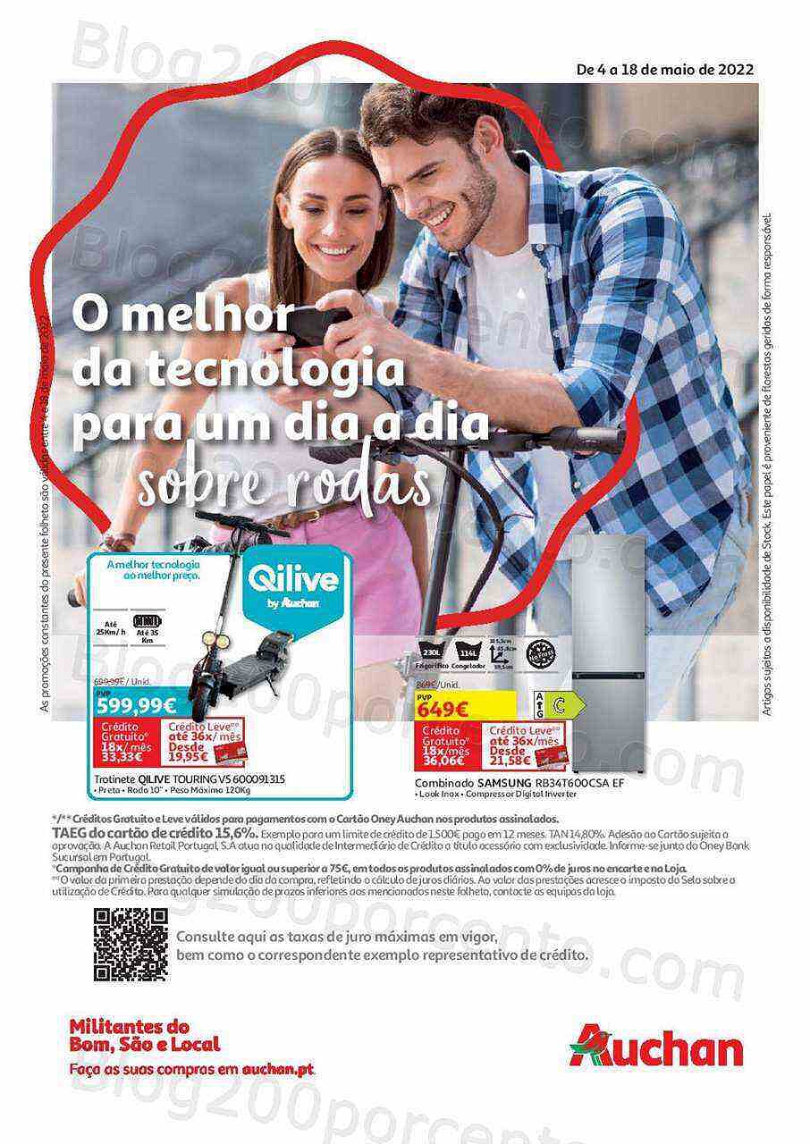 Antevisão Folheto AUCHAN Promoções de 4 a 18 maio
