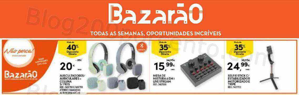 Antevisão Folheto Continente Bazarão Promoções de 12 a 18 abril