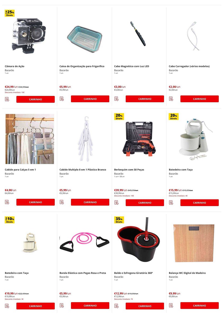 Antevisão Folheto CONTINENTE Bazarão 19 a 25 abril