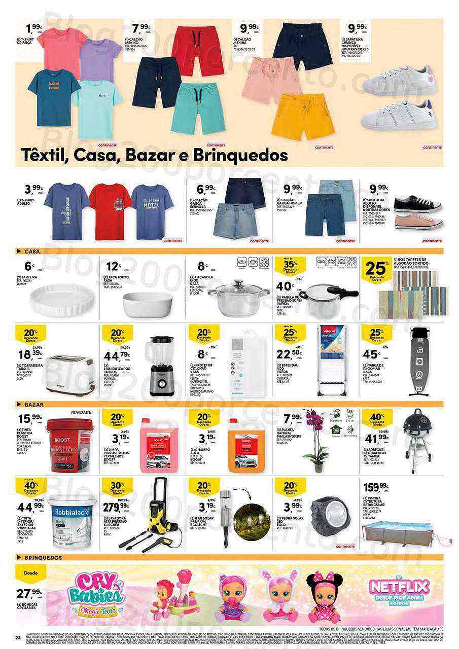 Antevisão Folheto CONTINENTE Promoções de 3 a 9 maio