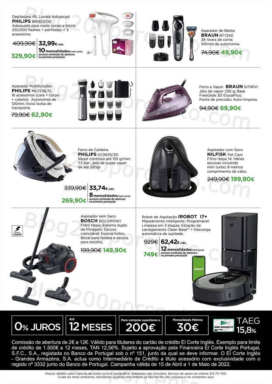 Antevisão Folheto EL CORTE INGLÉS Tecnologia até 1 maio