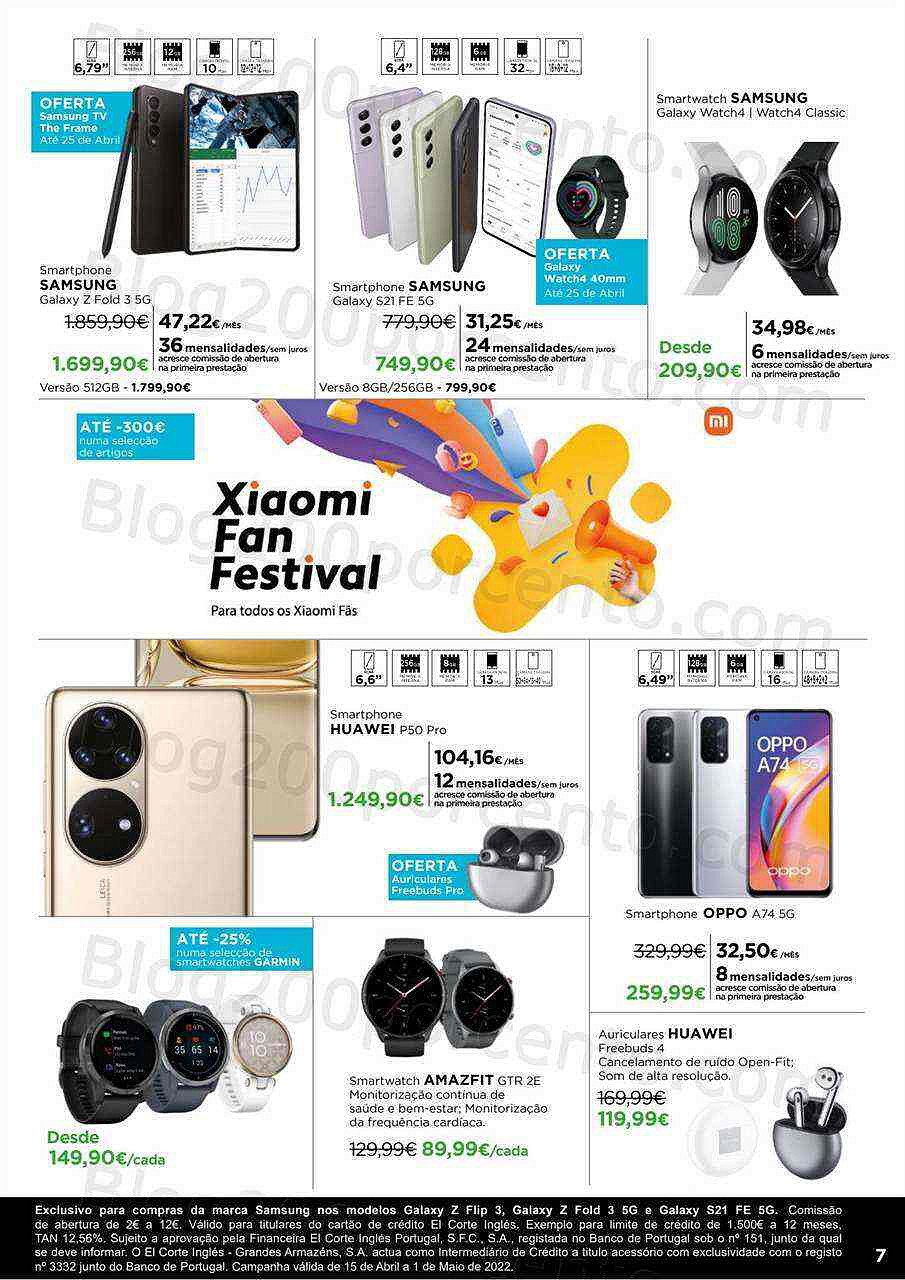 Antevisão Folheto EL CORTE INGLÉS Tecnologia até 1 maio