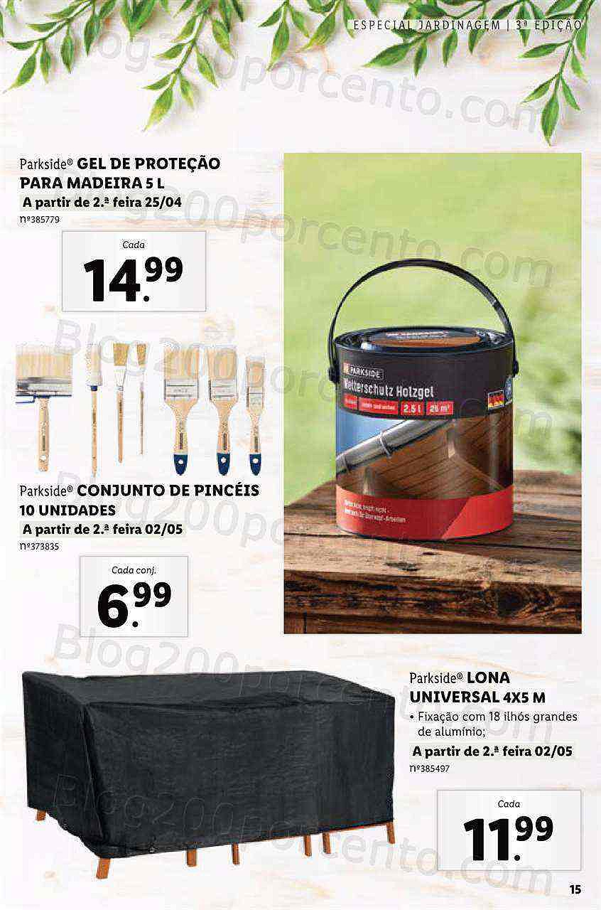 Antevisão Folheto LIDL Especial Jardinagem a partir de 24 abril