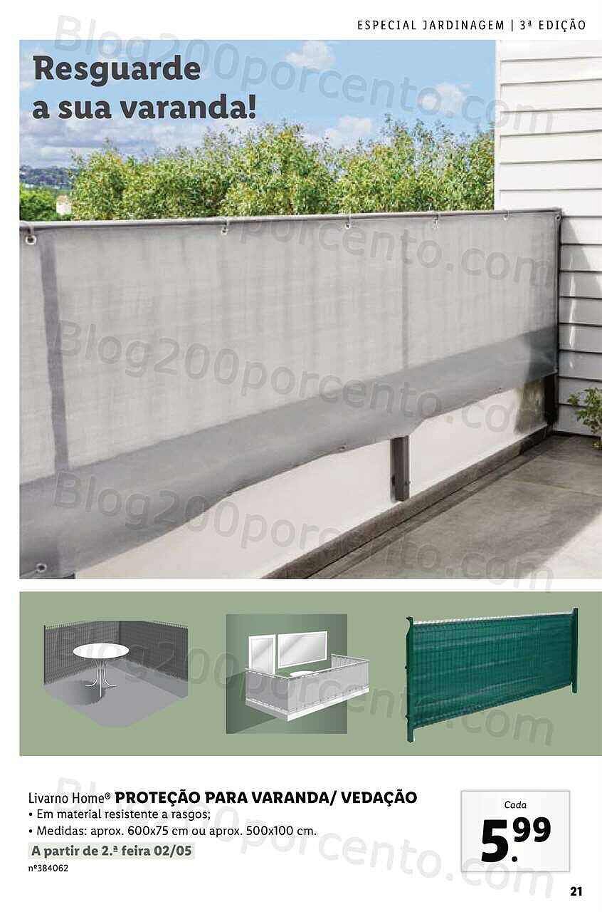 Antevisão Folheto LIDL Especial Jardinagem a partir de 24 abril