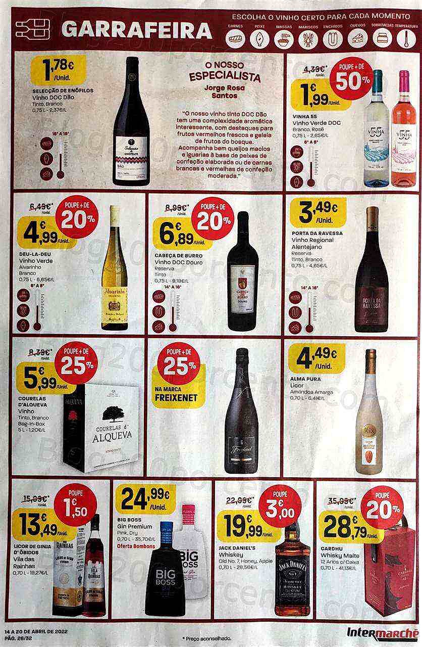 Antevisão Folheto INTERMARCHÉ Promoções de 14 a 20 abril