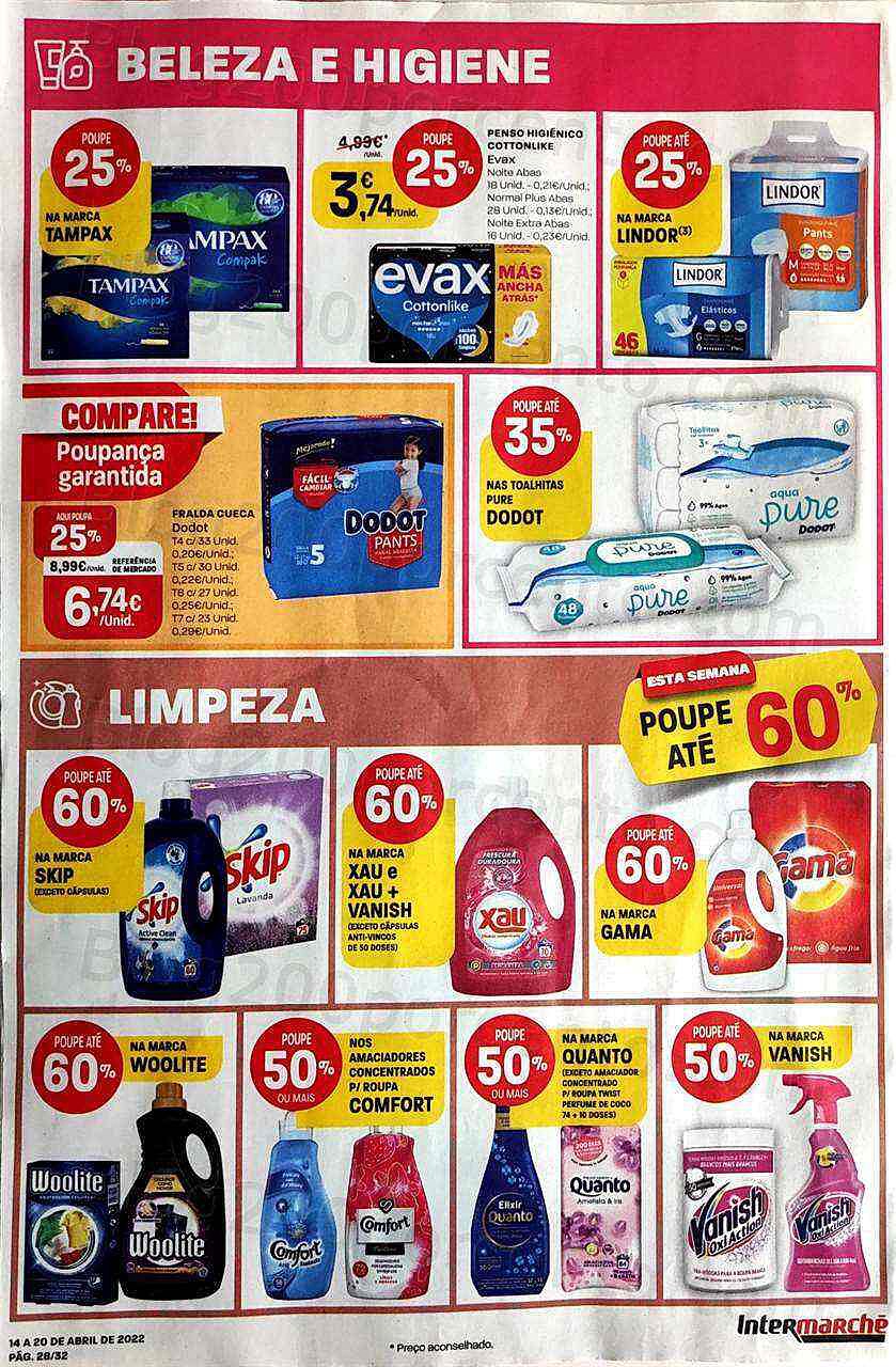 Antevisão Folheto INTERMARCHÉ Promoções de 14 a 20 abril