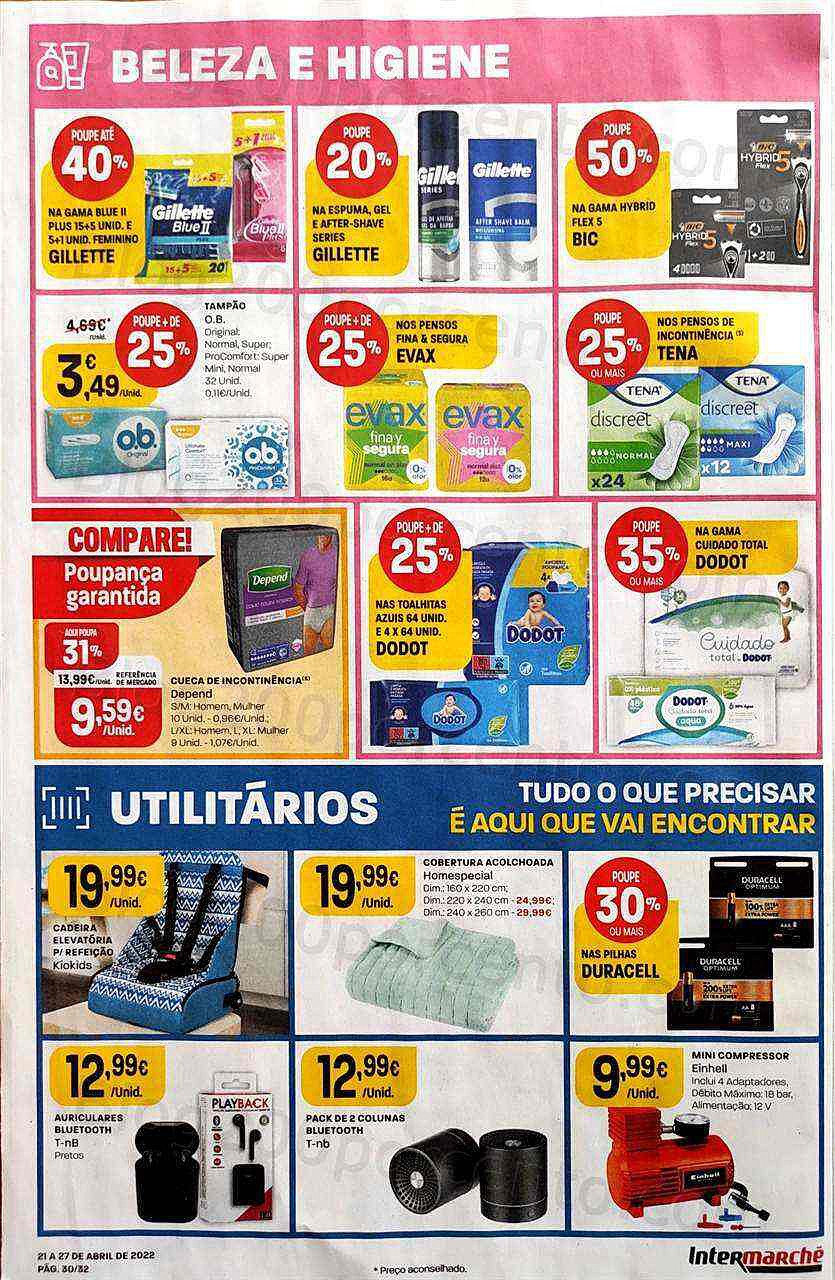 Antevisão Folheto INTERMARCHÉ Promoções de 21 a 27 abril