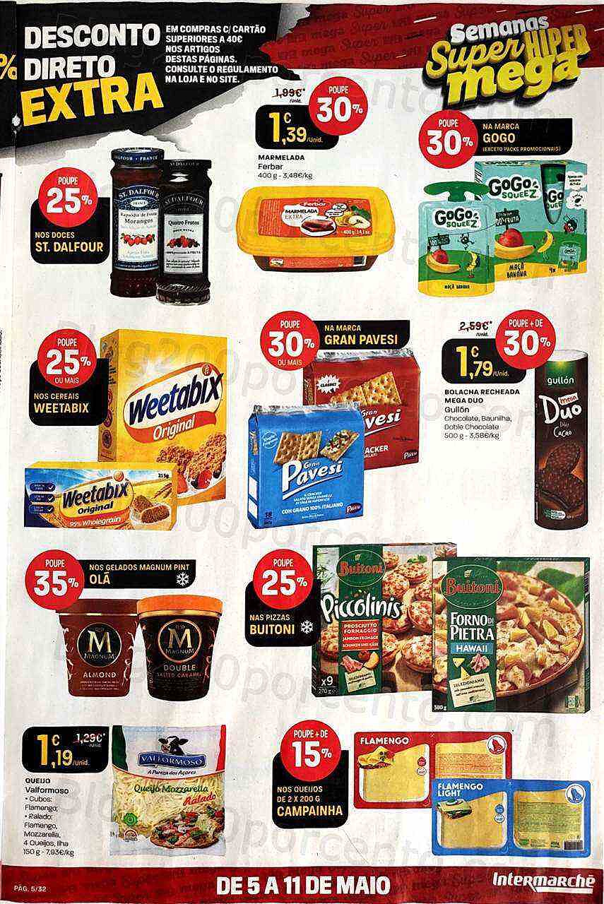 Antevisão Folheto INTERMARCHÉ Promoções de 5 a 11 maio
