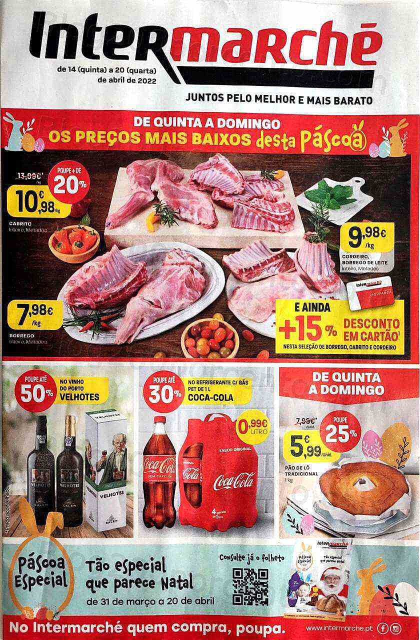 Antevisão Folheto INTERMARCHÉ Promoções de 14 a 20 abril