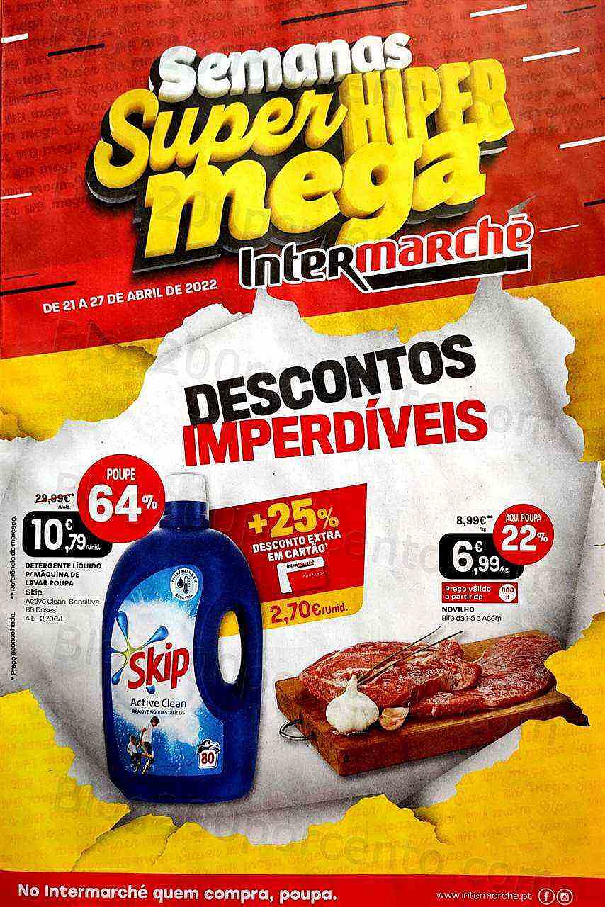 Antevisão Folheto INTERMARCHÉ Promoções de 21 a 27 abril