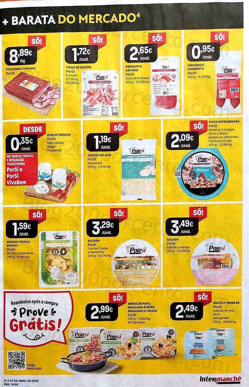 Antevisão Folheto INTERMARCHÉ Promoções de 21 a 27 abril