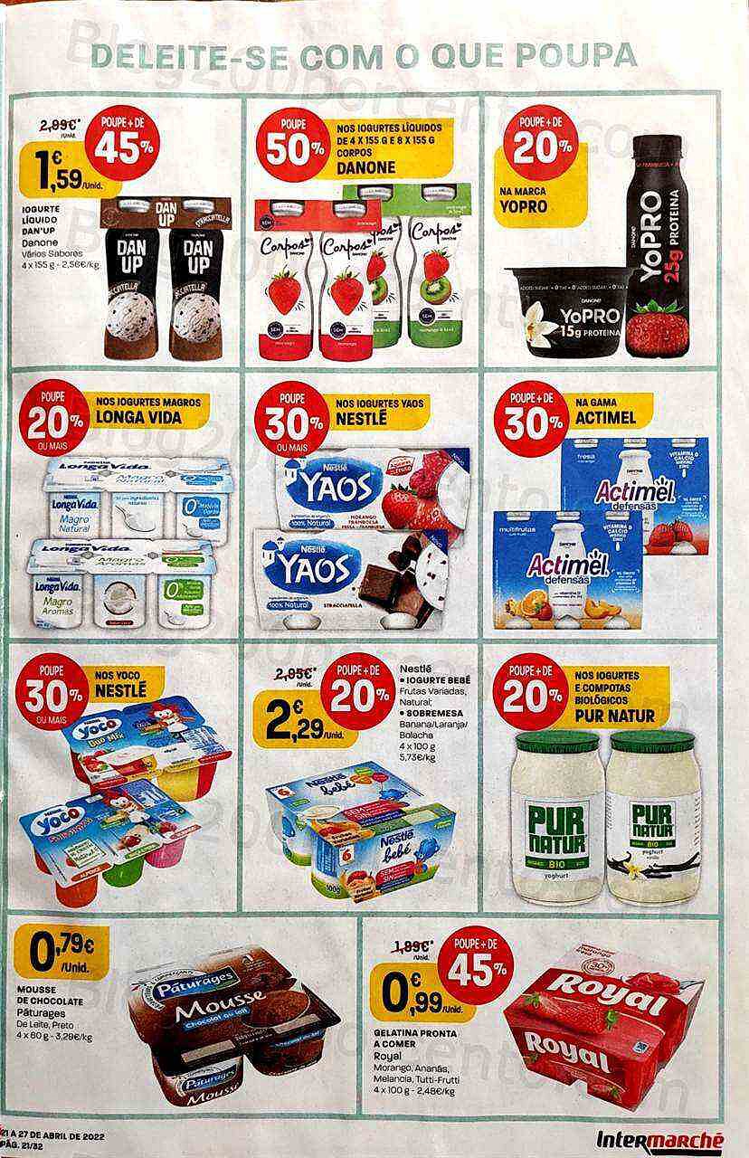 Antevisão Folheto INTERMARCHÉ Promoções de 21 a 27 abril