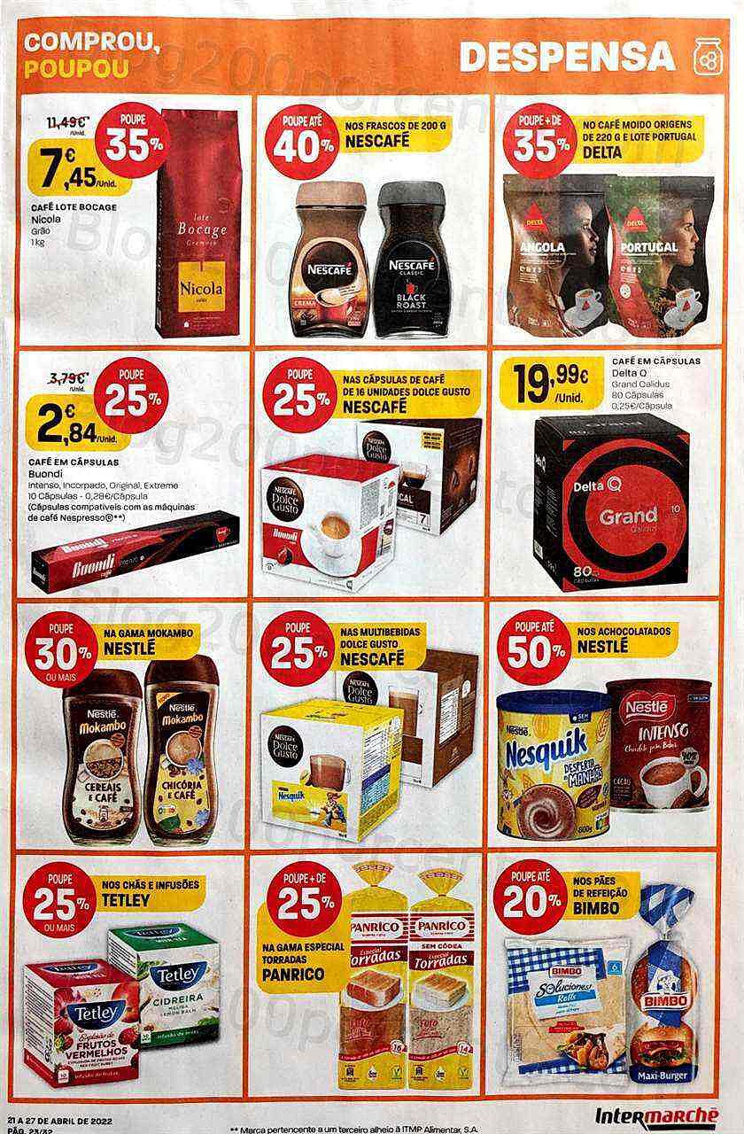 Antevisão Folheto INTERMARCHÉ Promoções de 21 a 27 abril