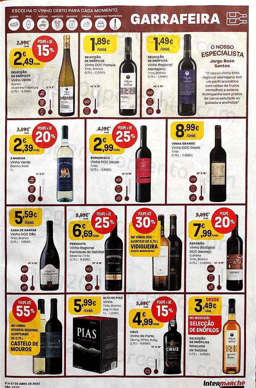 Antevisão Folheto INTERMARCHÉ Promoções de 21 a 27 abril
