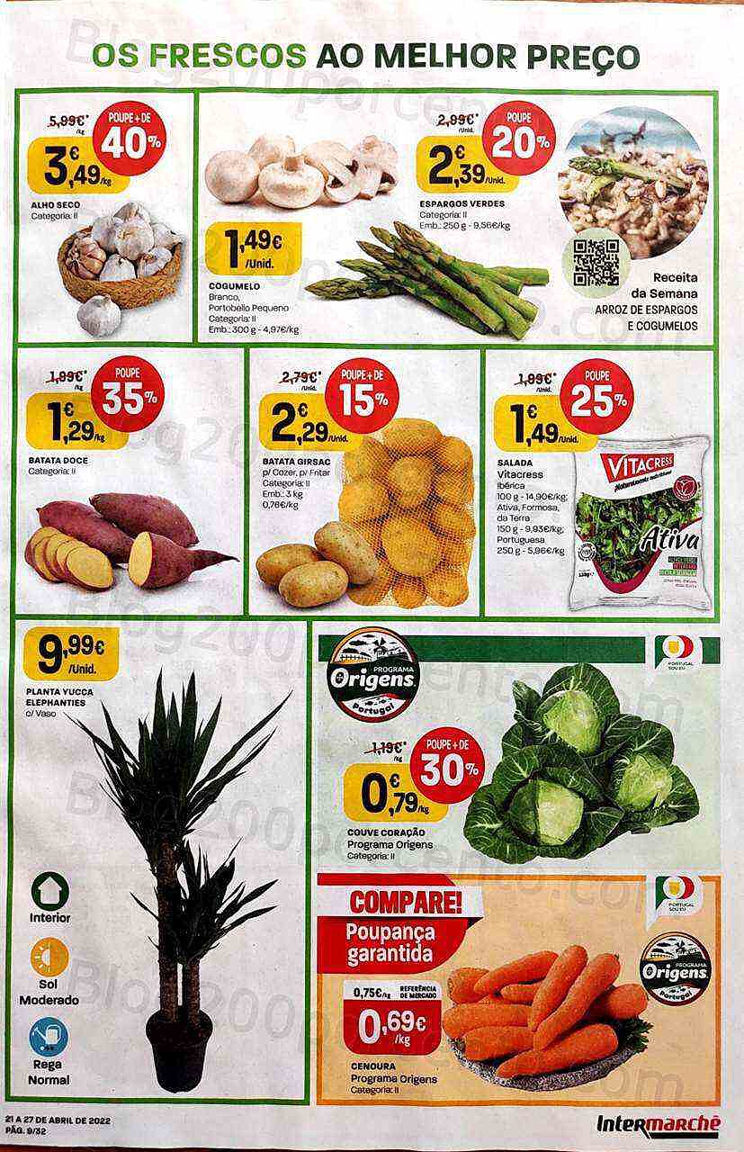 Antevisão Folheto INTERMARCHÉ Promoções de 21 a 27 abril