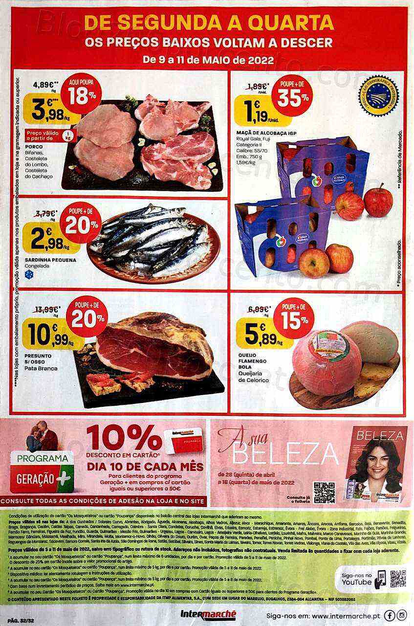 Antevisão Folheto INTERMARCHÉ Promoções de 5 a 11 maio