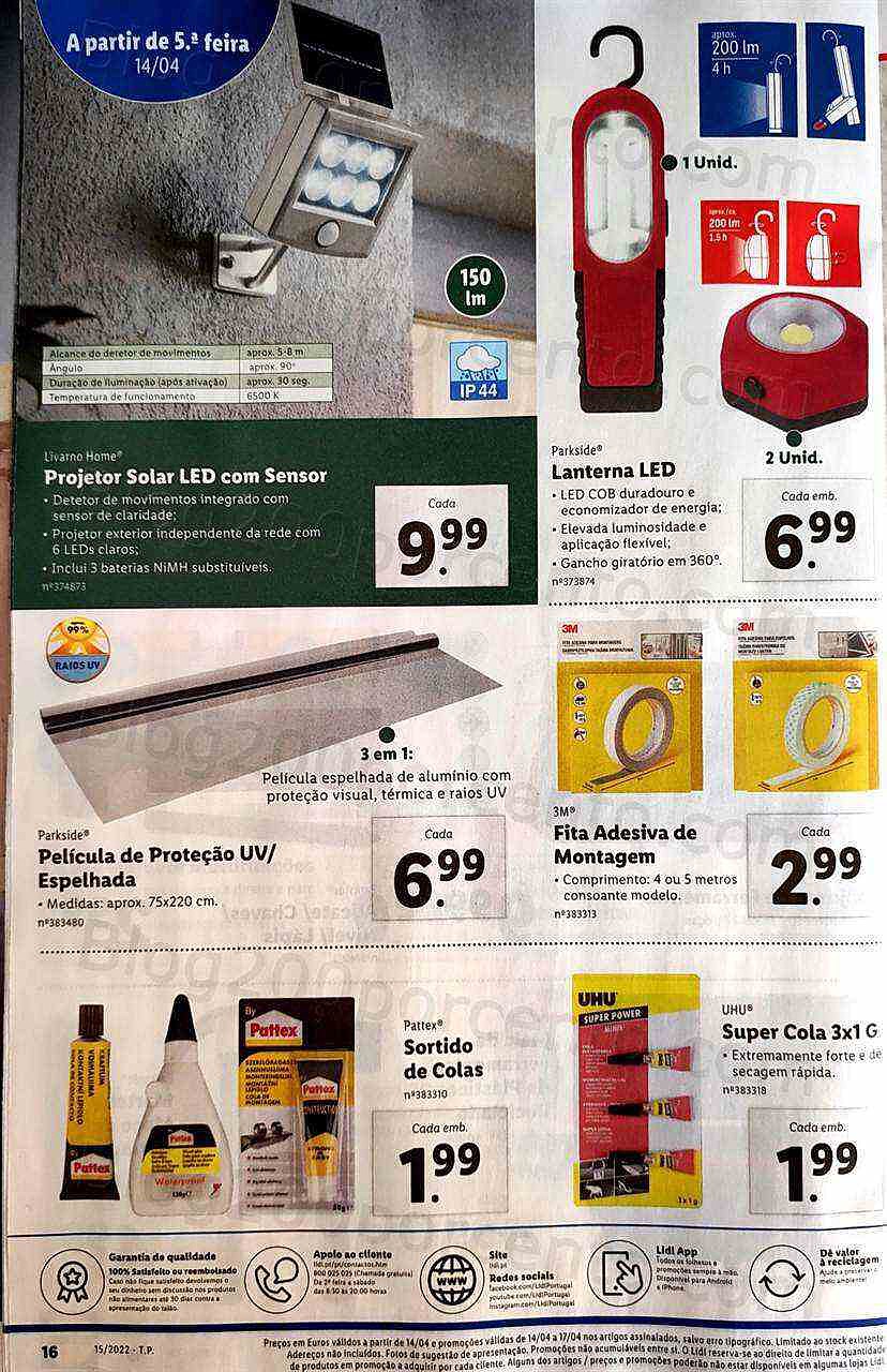 Antevisão Folheto LIDL Promoções de 11 a 17 abril