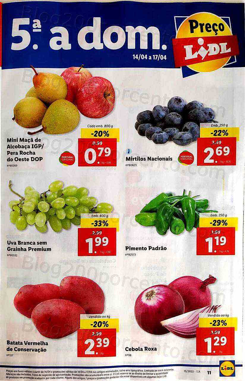 Antevisão Folheto LIDL Promoções de 11 a 17 abril