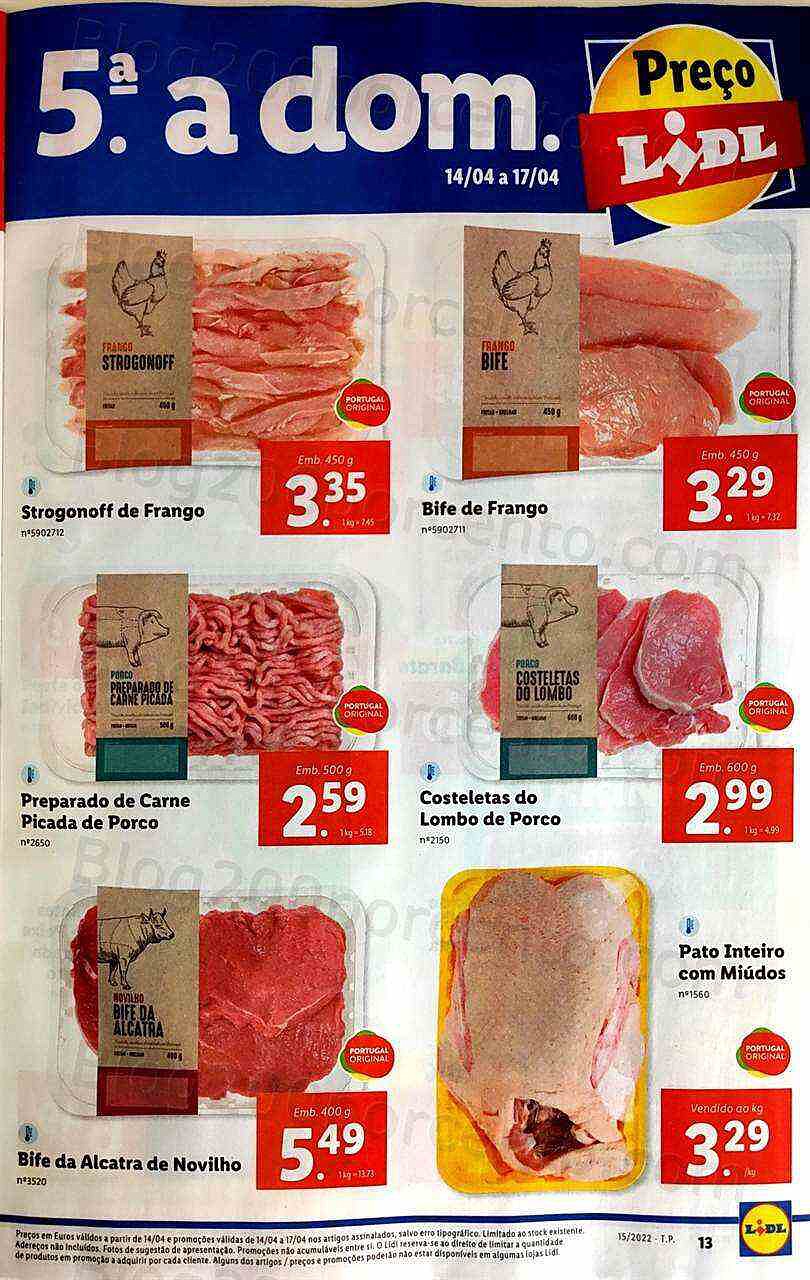 Antevisão Folheto LIDL Promoções de 11 a 17 abril
