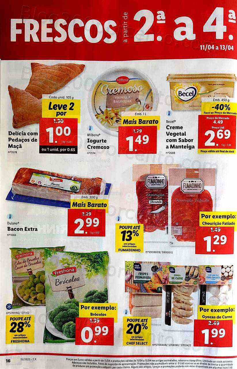 Antevisão Folheto LIDL Promoções de 11 a 17 abril
