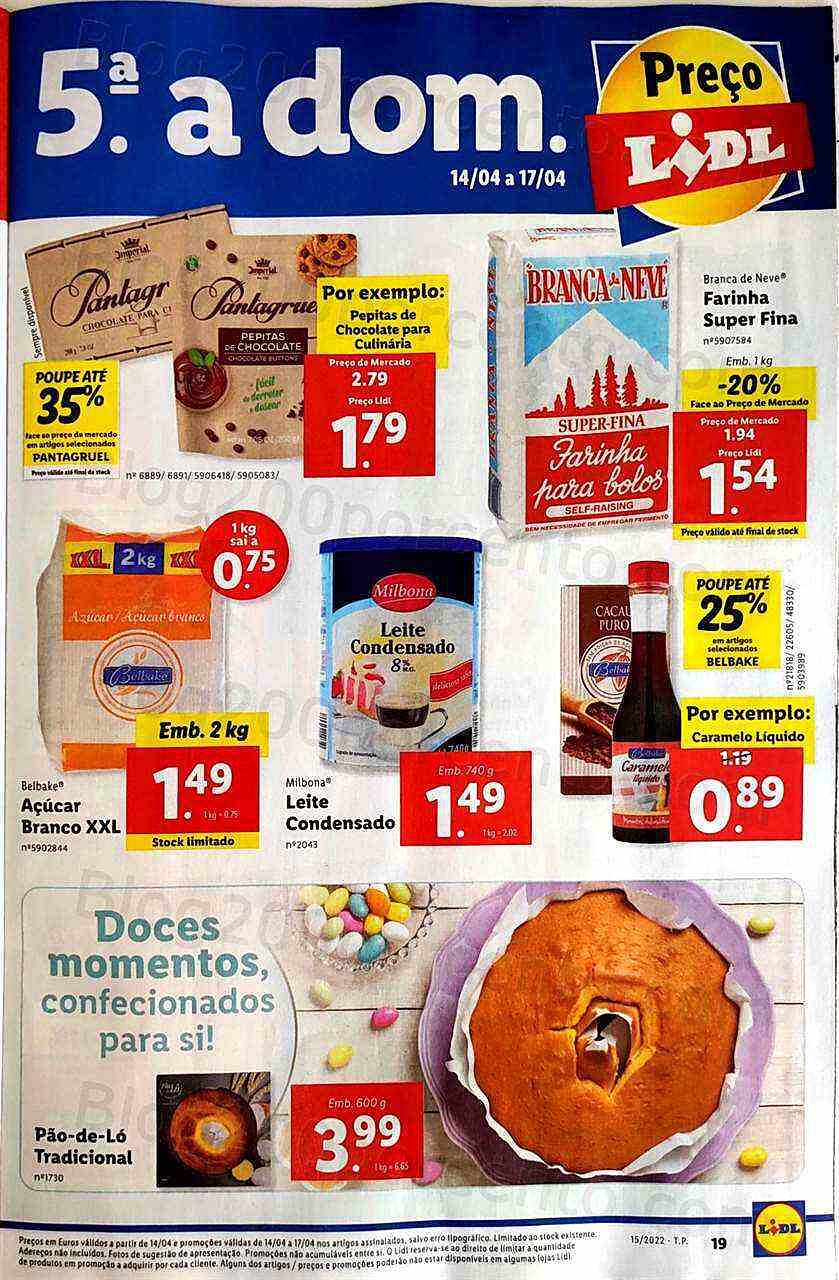 Antevisão Folheto LIDL Promoções de 11 a 17 abril