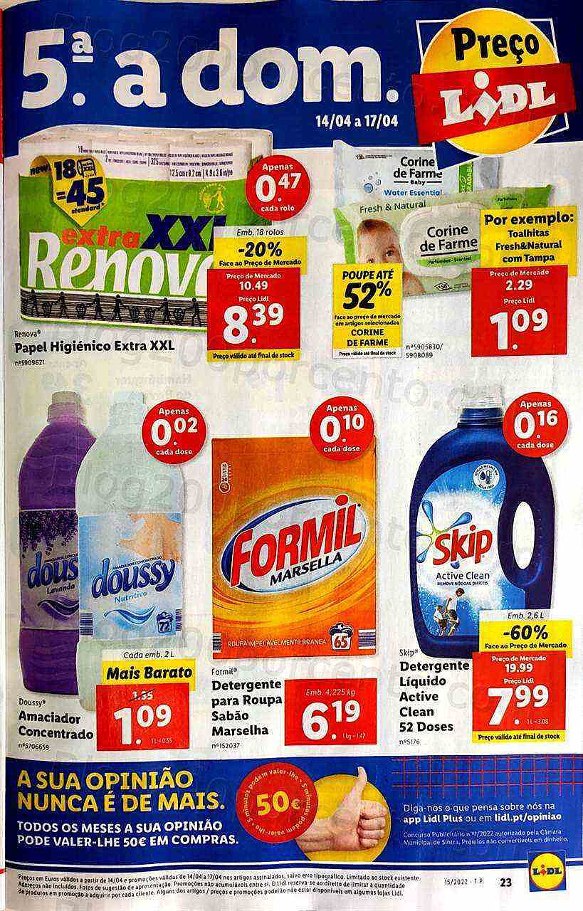 Antevisão Folheto LIDL Promoções de 11 a 17 abril
