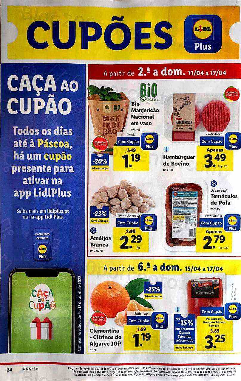 Antevisão Folheto LIDL Promoções de 11 a 17 abril