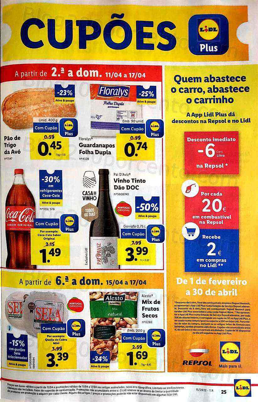 Antevisão Folheto LIDL Promoções de 11 a 17 abril