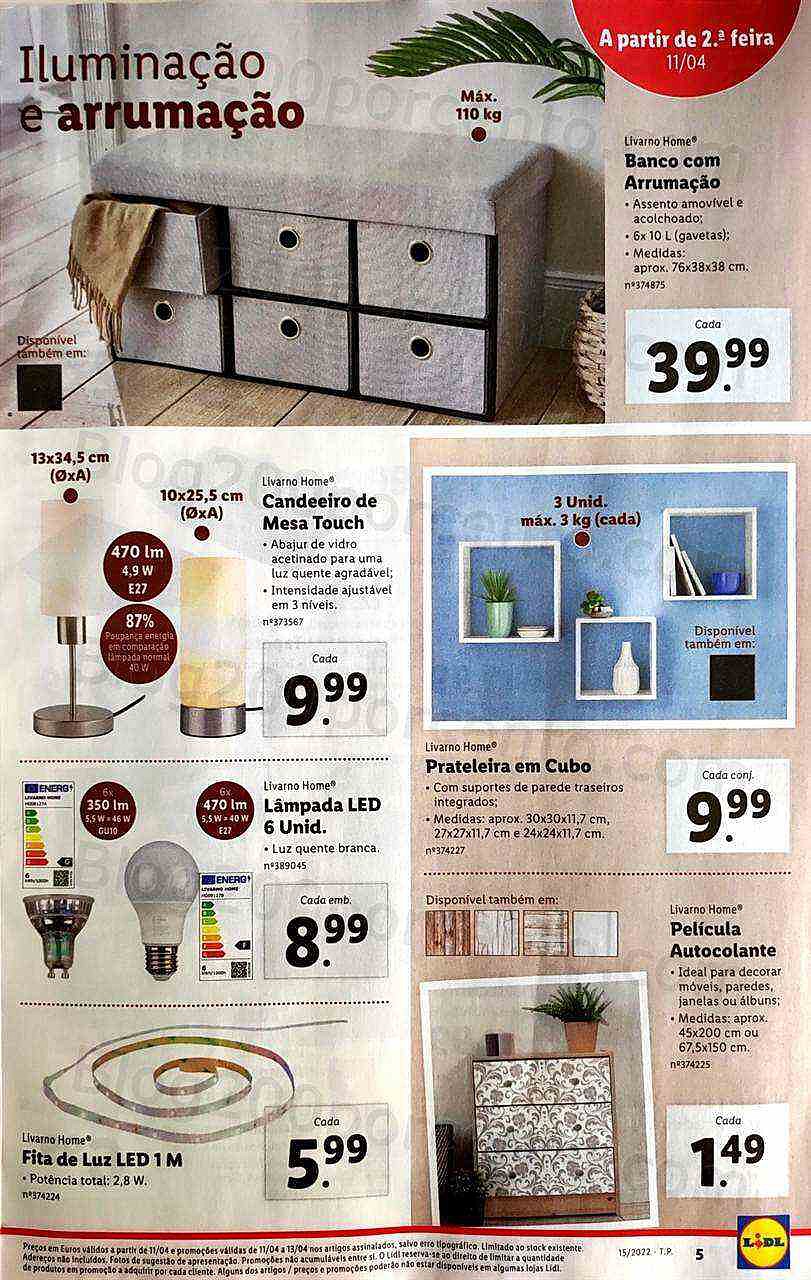 Antevisão Folheto LIDL Promoções de 11 a 17 abril