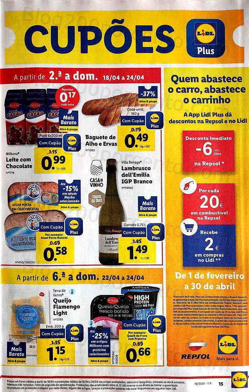 Antevisão Folheto LIDL Promoções de 18 a 24 abril