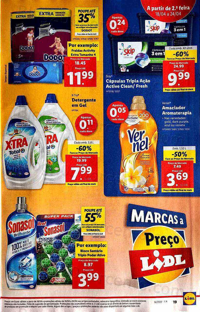 Antevisão Folheto LIDL Promoções de 18 a 24 abril