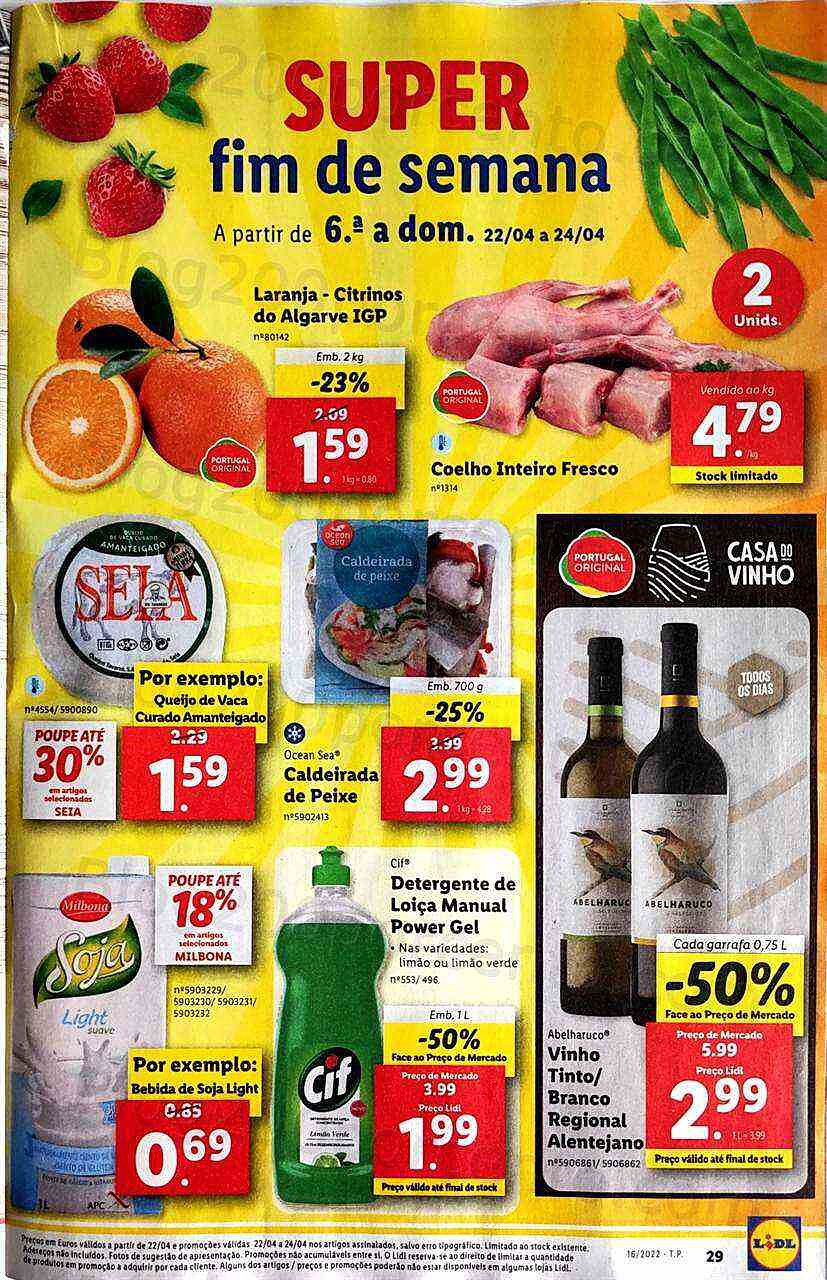 Antevisão Folheto LIDL Promoções de 18 a 24 abril