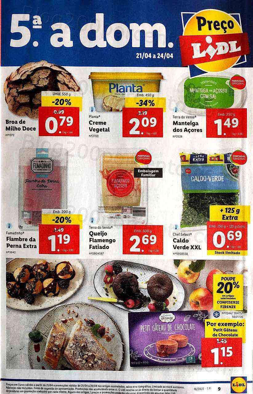 Antevisão Folheto LIDL Promoções de 18 a 24 abril