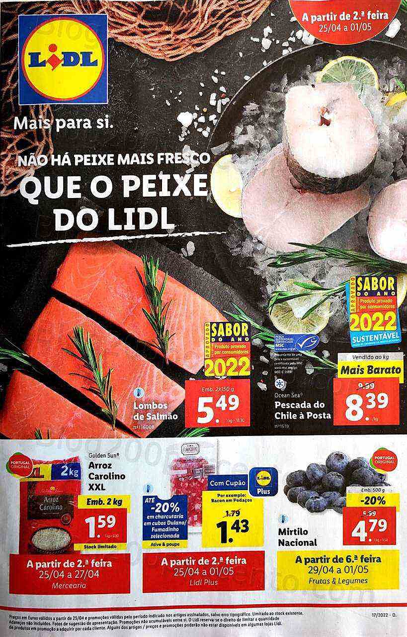 Antevisão Folheto LIDL Promoções de 25 abril a 1 maio