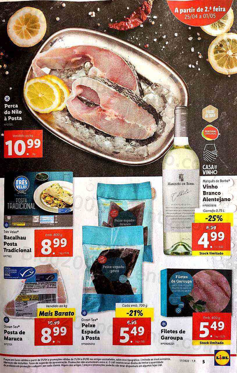 Antevisão Folheto LIDL Promoções de 25 abril a 1 maio