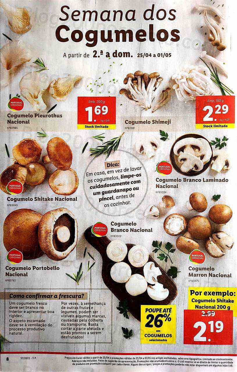 Antevisão Folheto LIDL Promoções de 25 abril a 1 maio