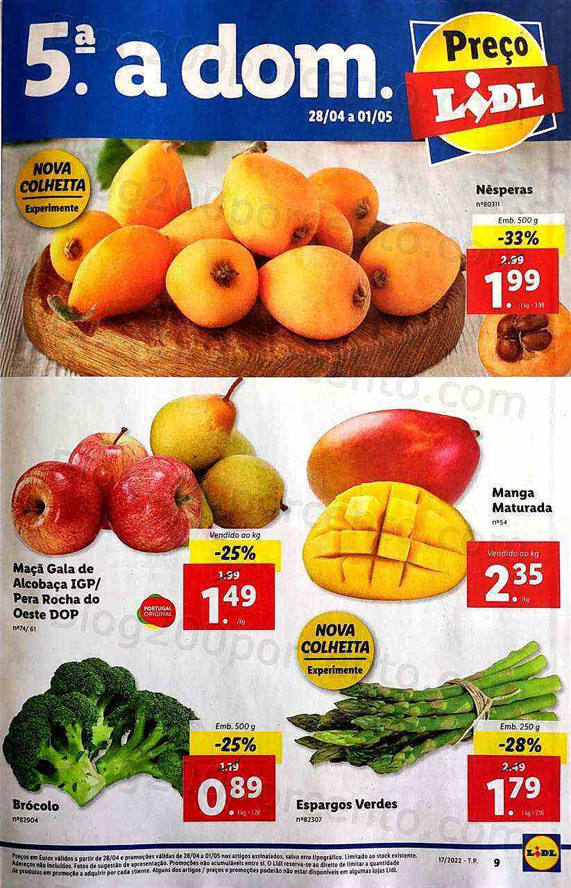 Antevisão Folheto LIDL Promoções de 25 abril a 1 maio