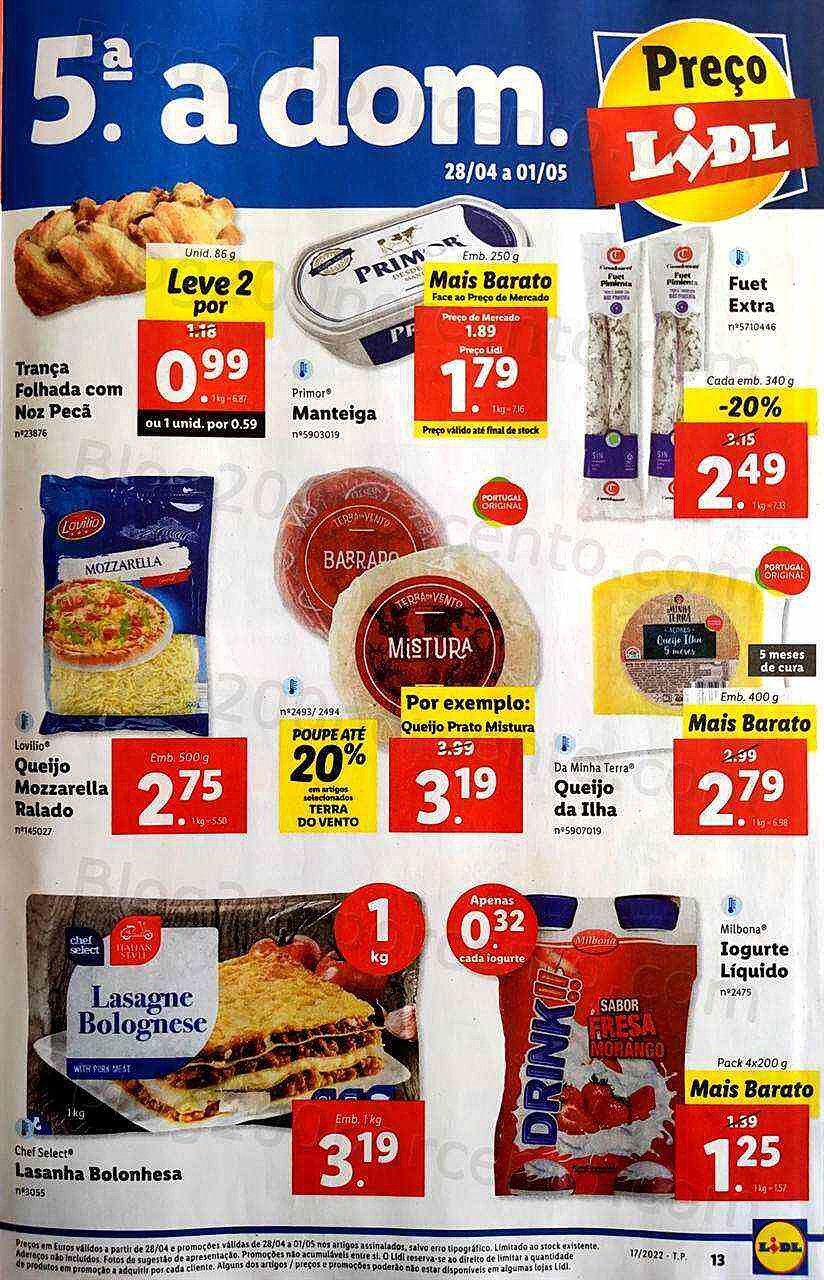 Antevisão Folheto LIDL Promoções de 25 abril a 1 maio