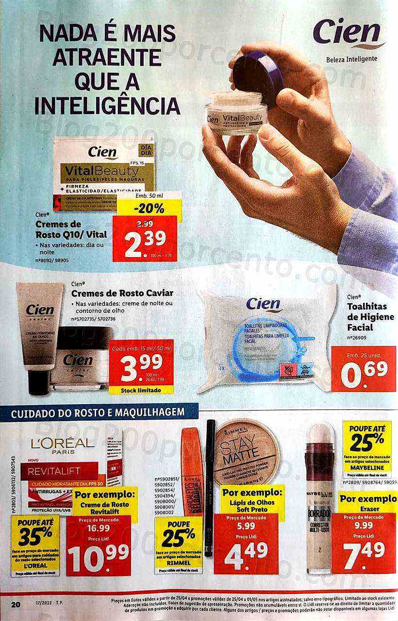 Antevisão Folheto LIDL Promoções de 25 abril a 1 maio
