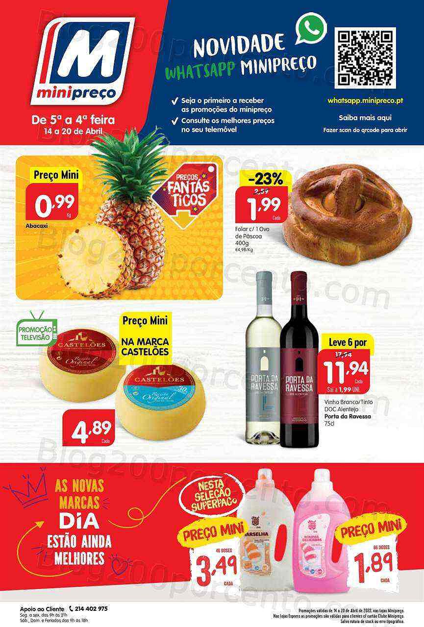 Antevisão Folheto MINIPREÇO Promoções de 14 a 20 abril