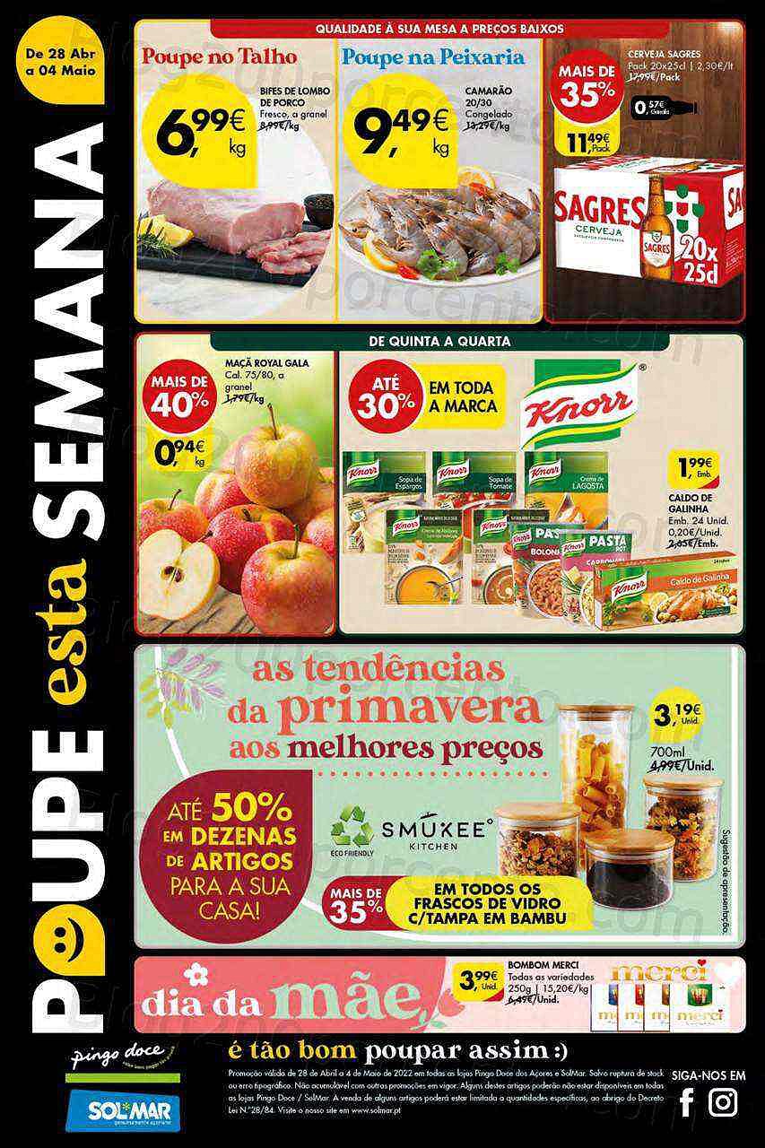 Antevisão Folheto PINGO DOCE Açores 28 abril