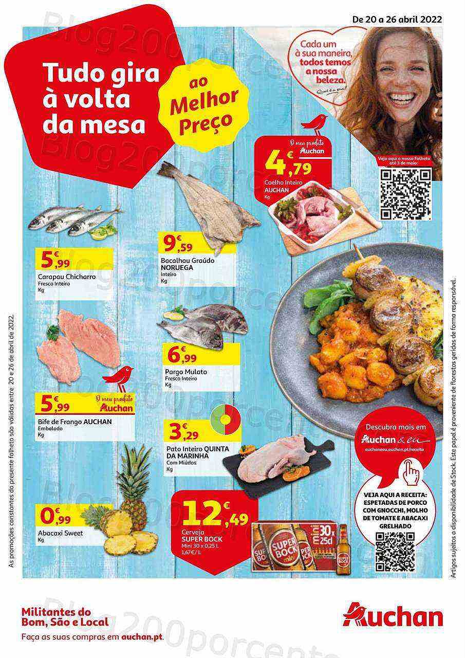 Antevisão Folheto AUCHAN Promoções de 20 a 26 abril
