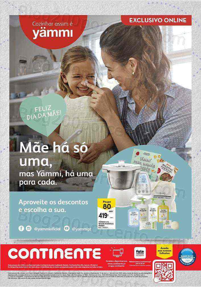 Antevisão Folheto CONTINENTE Dia da Mãe 19 abril a 1 maio