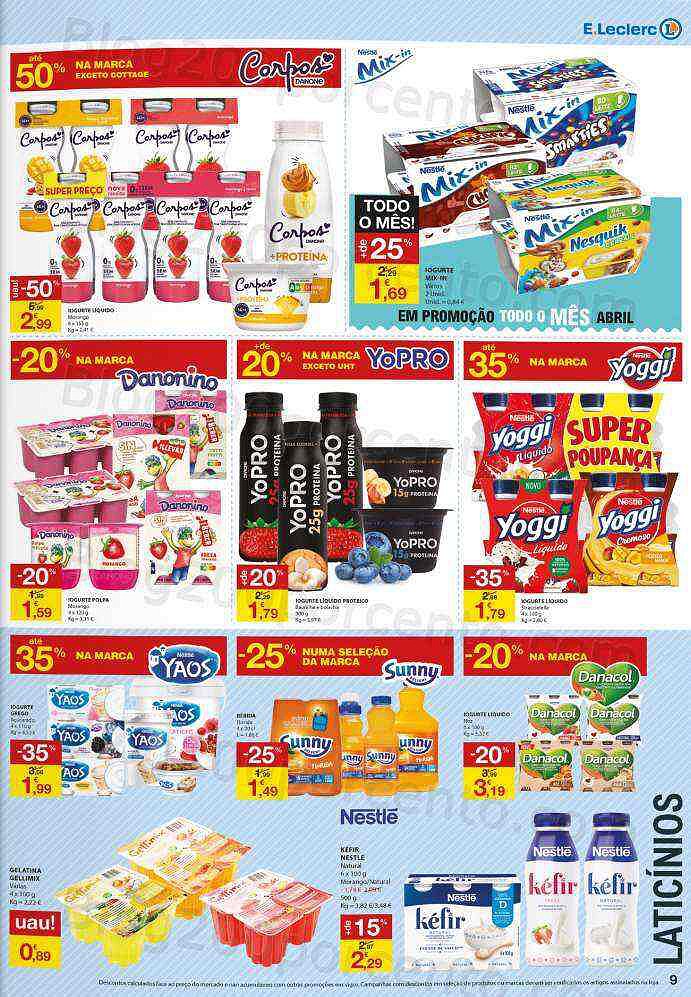 Antevisão Folheto E-LECLERC Promoções de 19 a 27 abril