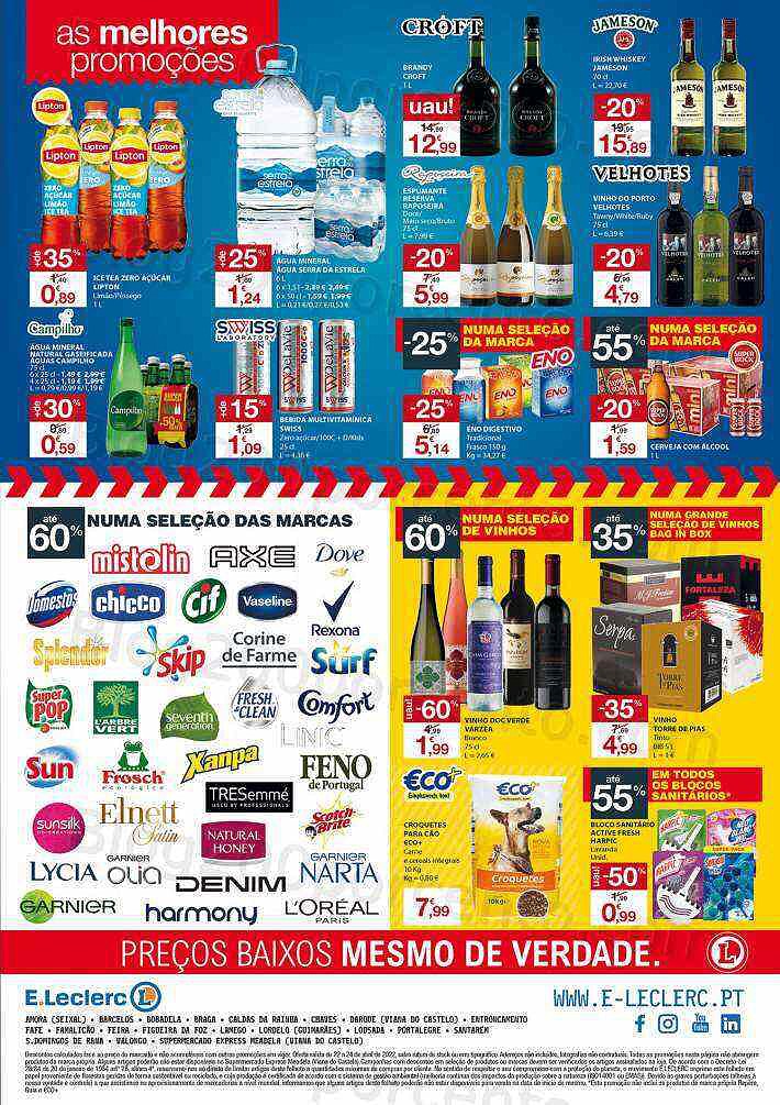 Antevisão Folheto E-LECLERC Fim de semana 22 a 25 abril