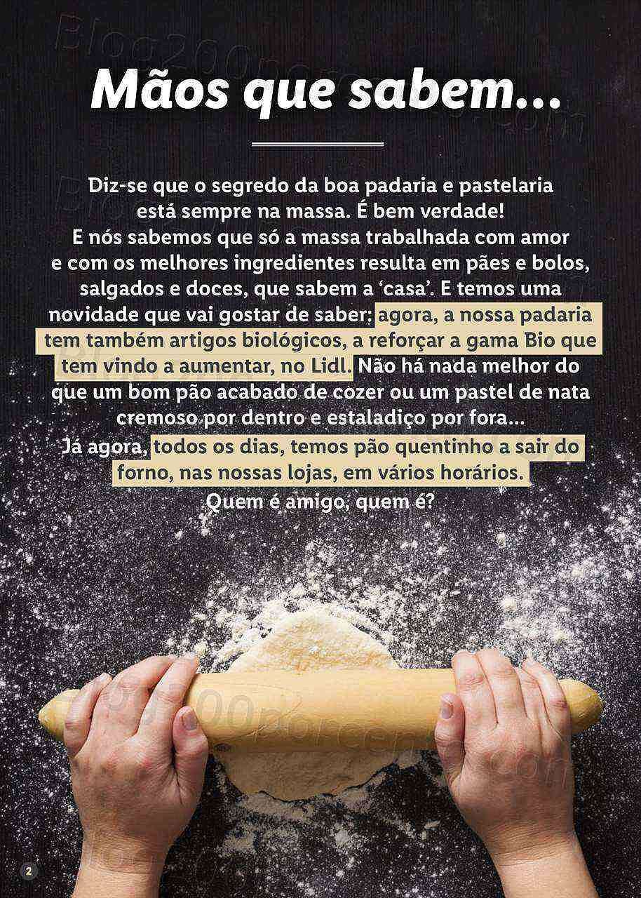 Antevisão Folheto LIDL Especial Padaria e Pastelaria
