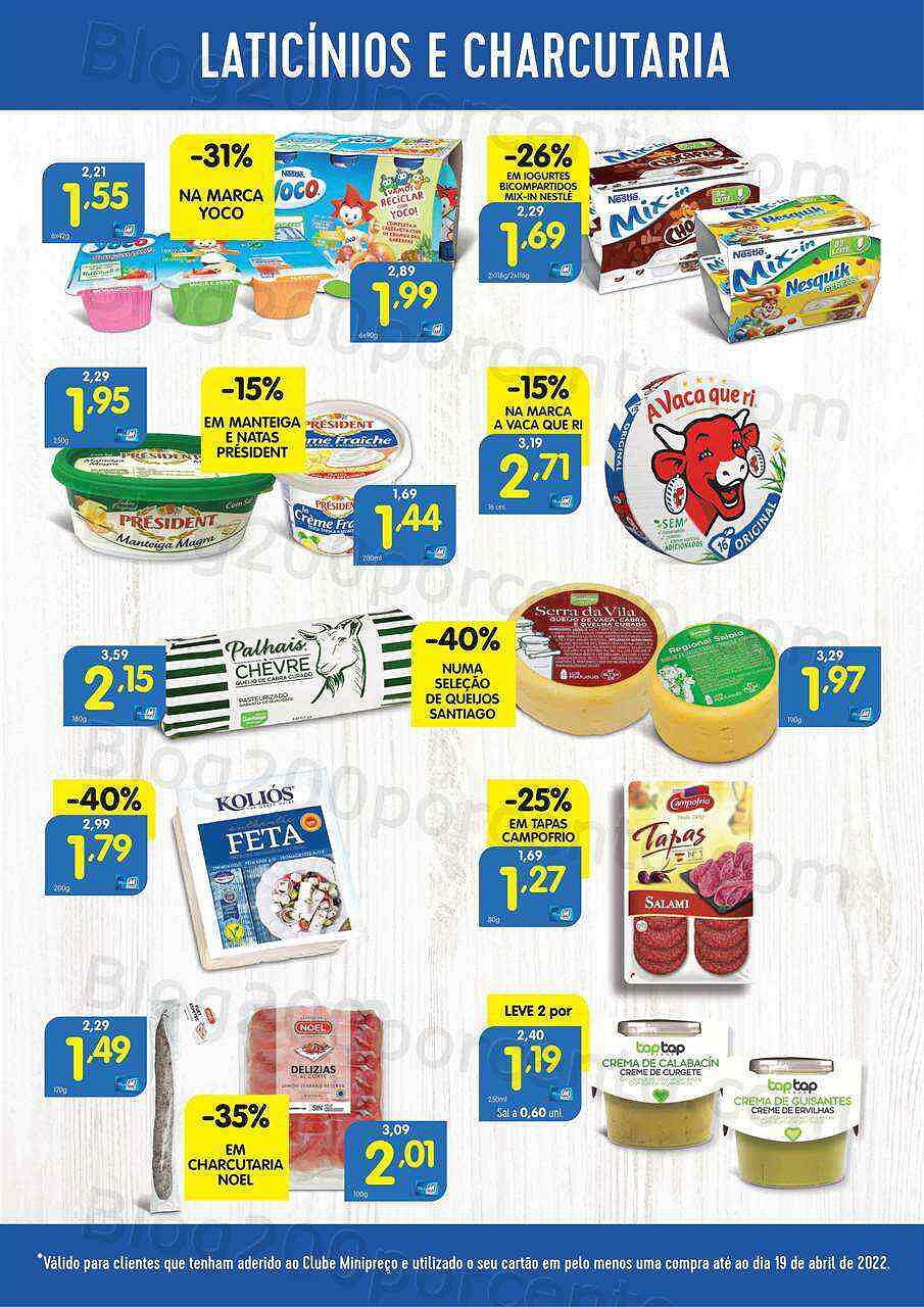 Antevisão Folheto Clube MINIPREÇO Promoções de 21 a 27 abril